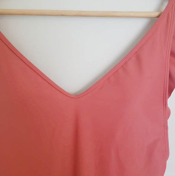 AERIE RUFFLE BACK SCOOP ONE PIECE, EUC - Picture 4 of 4